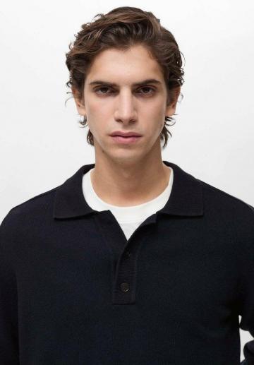 Поло с длинным рукавом