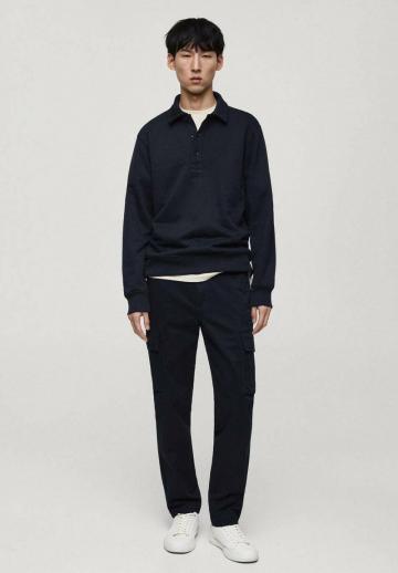 Брюки с накладными карманами