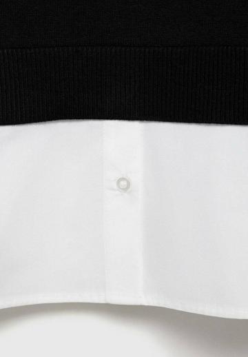 Пуловер в полоску