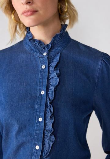 Джинсовая блузка