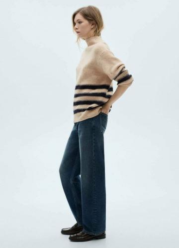 Пуловер в полоску