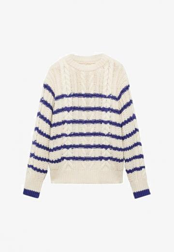 Пуловер в полоску