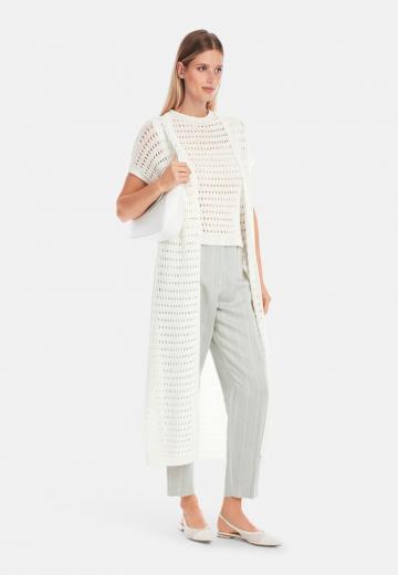 Длинный жилет