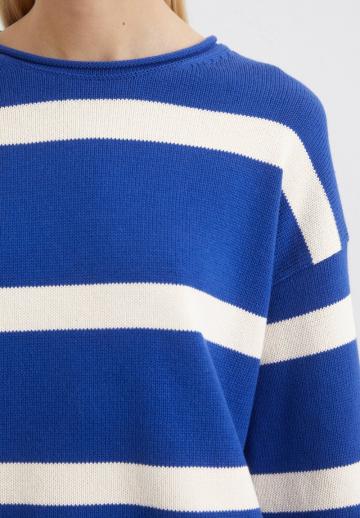 Пуловер в полоску