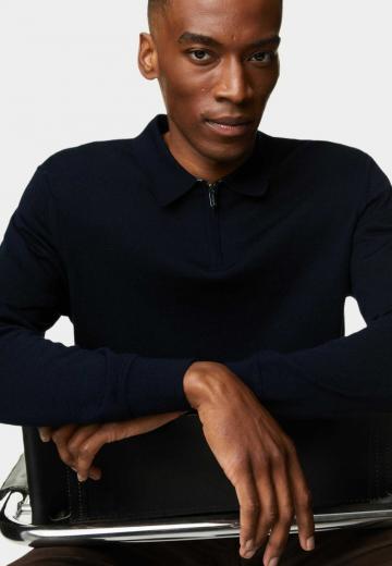 Поло с длинным рукавом