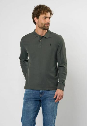 Поло с длинным рукавом