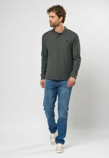 Поло с длинным рукавом