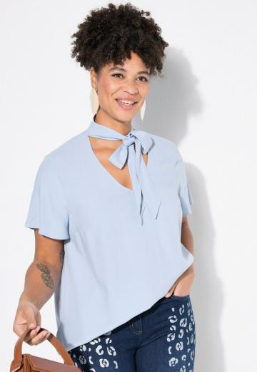 Атласная блузка