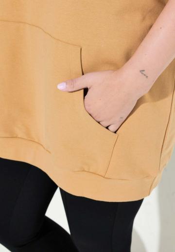 Пуловер с капюшоном