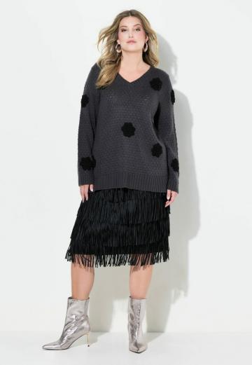 Длинный пуловер