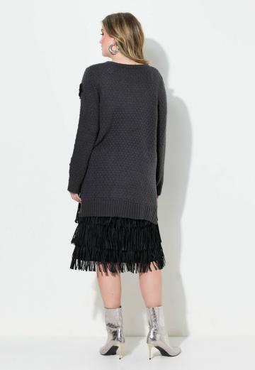 Длинный пуловер