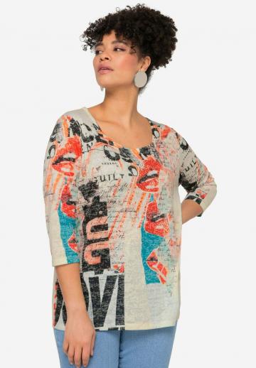 Майка с рукавом три четверти