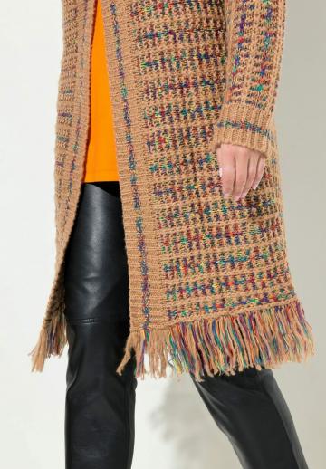 Жаккардовая вязаная кофта