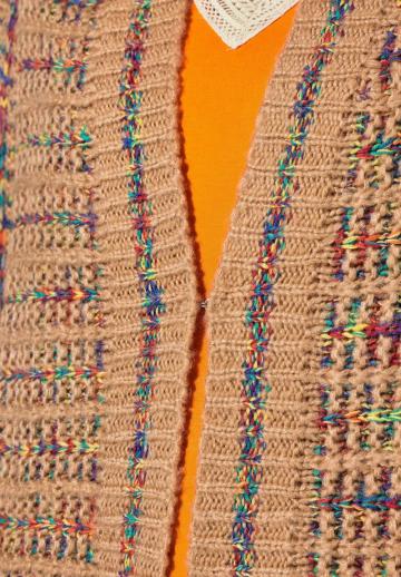 Жаккардовая вязаная кофта