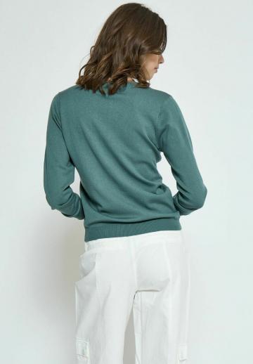Пуловер с рукавом три четверти