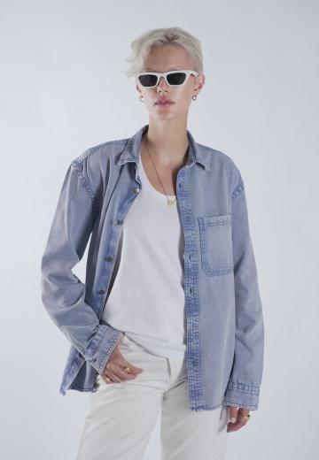 Джинсовая блузка
