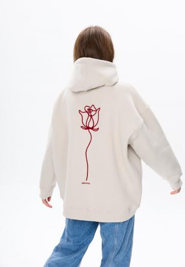 Пуловер с капюшоном