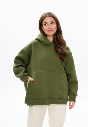 Пуловер с капюшоном