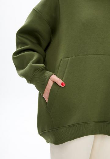 Пуловер с капюшоном