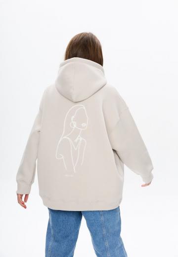 Пуловер с капюшоном