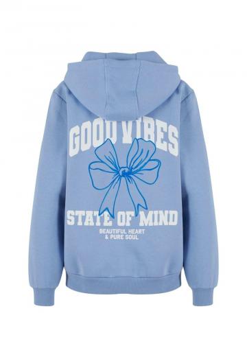 Пуловер с капюшоном