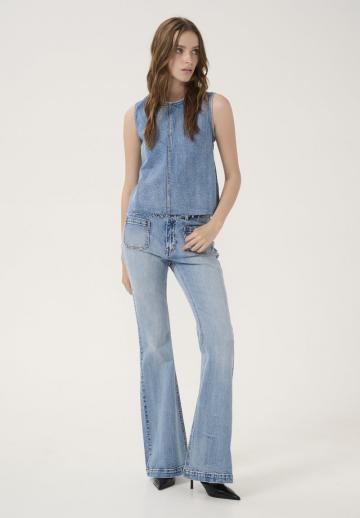 Джинсовая блузка