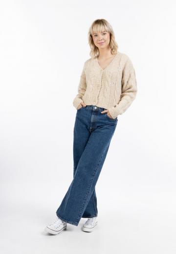 Жаккардовая вязаная кофта