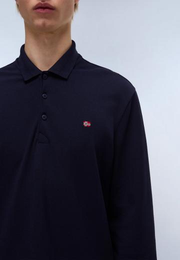 Поло с длинным рукавом