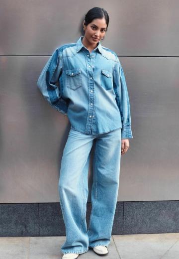 Джинсовая блузка