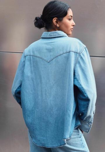 Джинсовая блузка