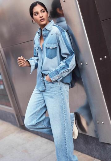 Джинсовая блузка