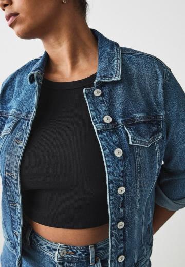Джинсовая жилетка