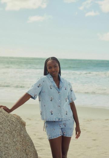 Джинсовая блузка