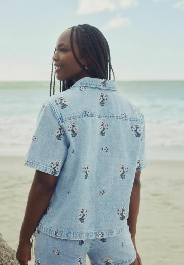 Джинсовая блузка