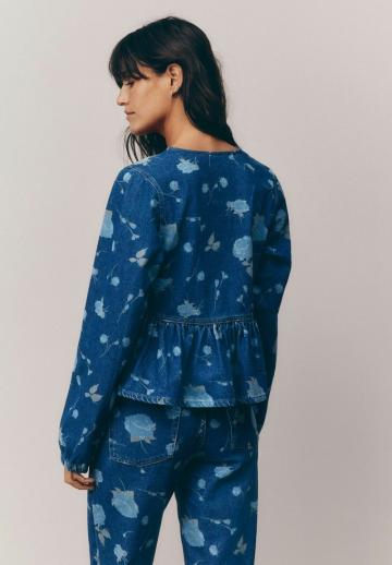 Джинсовая блузка