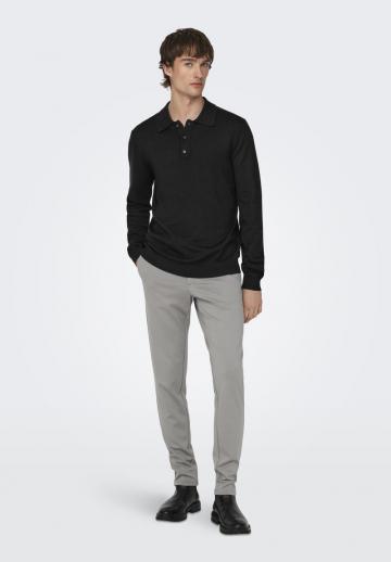 Поло с длинным рукавом