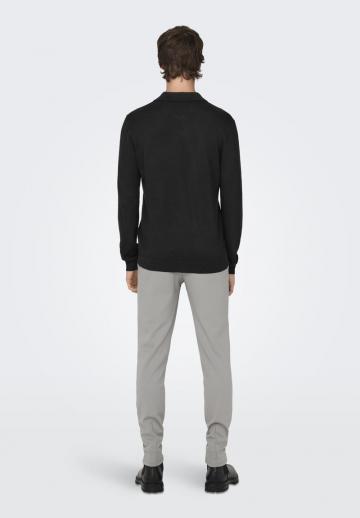 Поло с длинным рукавом