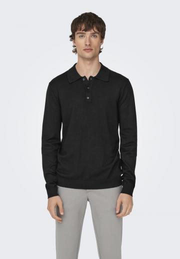 Поло с длинным рукавом