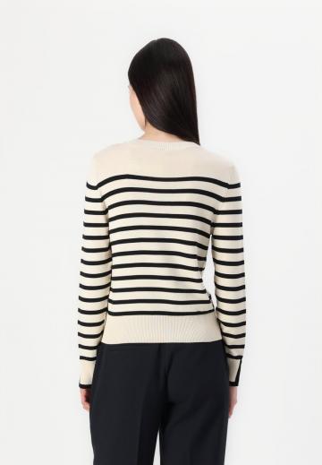 Пуловер в полоску