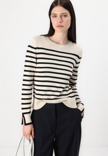Пуловер в полоску