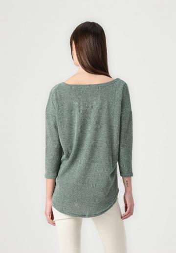 Пуловер с рукавом три четверти