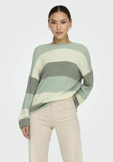 Пуловер в полоску