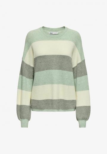 Пуловер в полоску