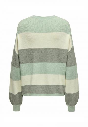 Пуловер в полоску