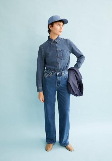 Джинсовая блузка