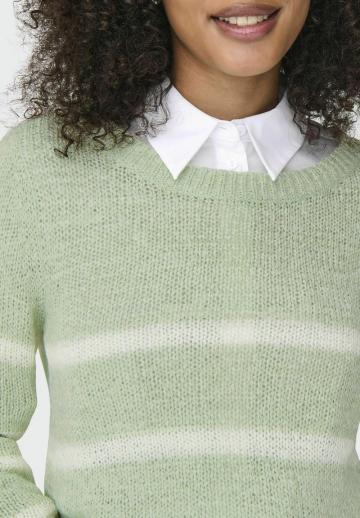 Пуловер в полоску