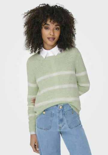 Пуловер в полоску
