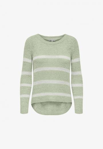 Пуловер в полоску