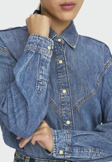 Джинсовая блузка