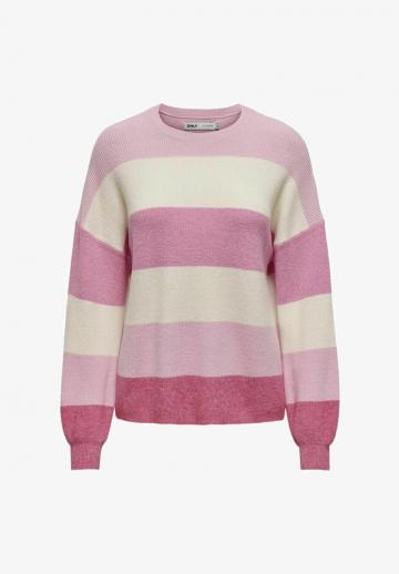 Пуловер в полоску
